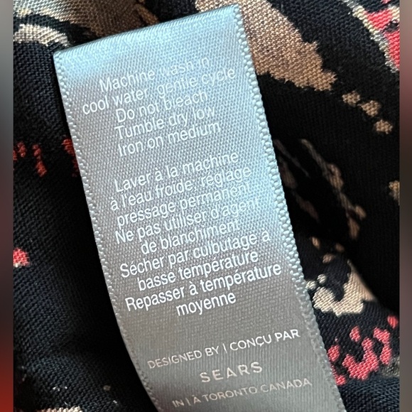 Sears Vintage Multicolour Dress Button Up M GUC - Picture 10 of 15